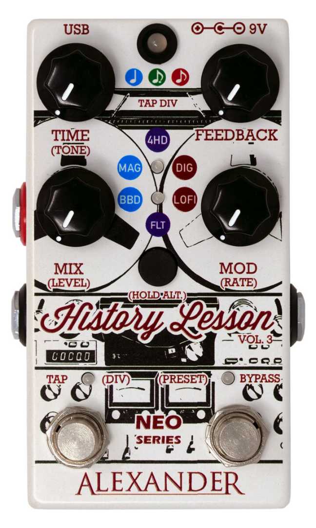 Alexander Pedals History Lesson Vol. 3 Delay Guitar Effects Pedal