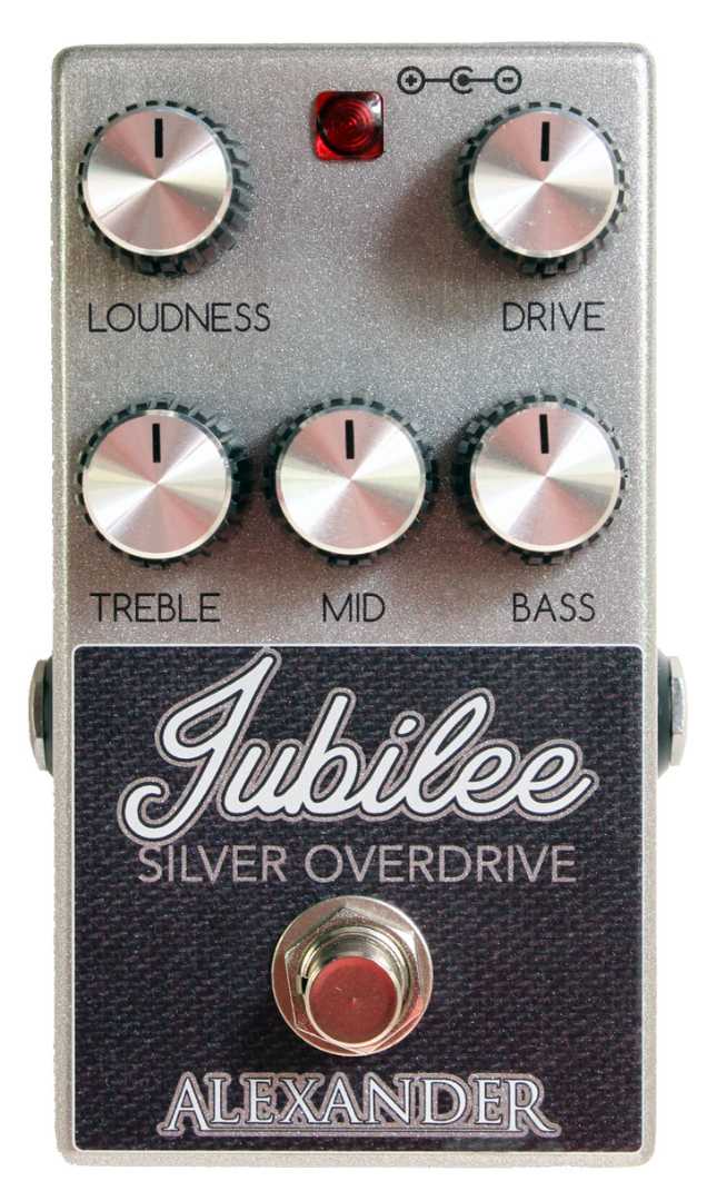 Alexander Pedals Jubilee Silver Overdrive Guitar Effects Pedal