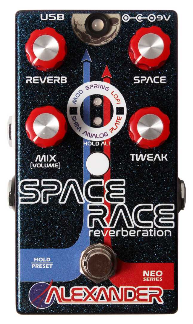 Alexander Space Race Reverb Guitar Effects Pedal