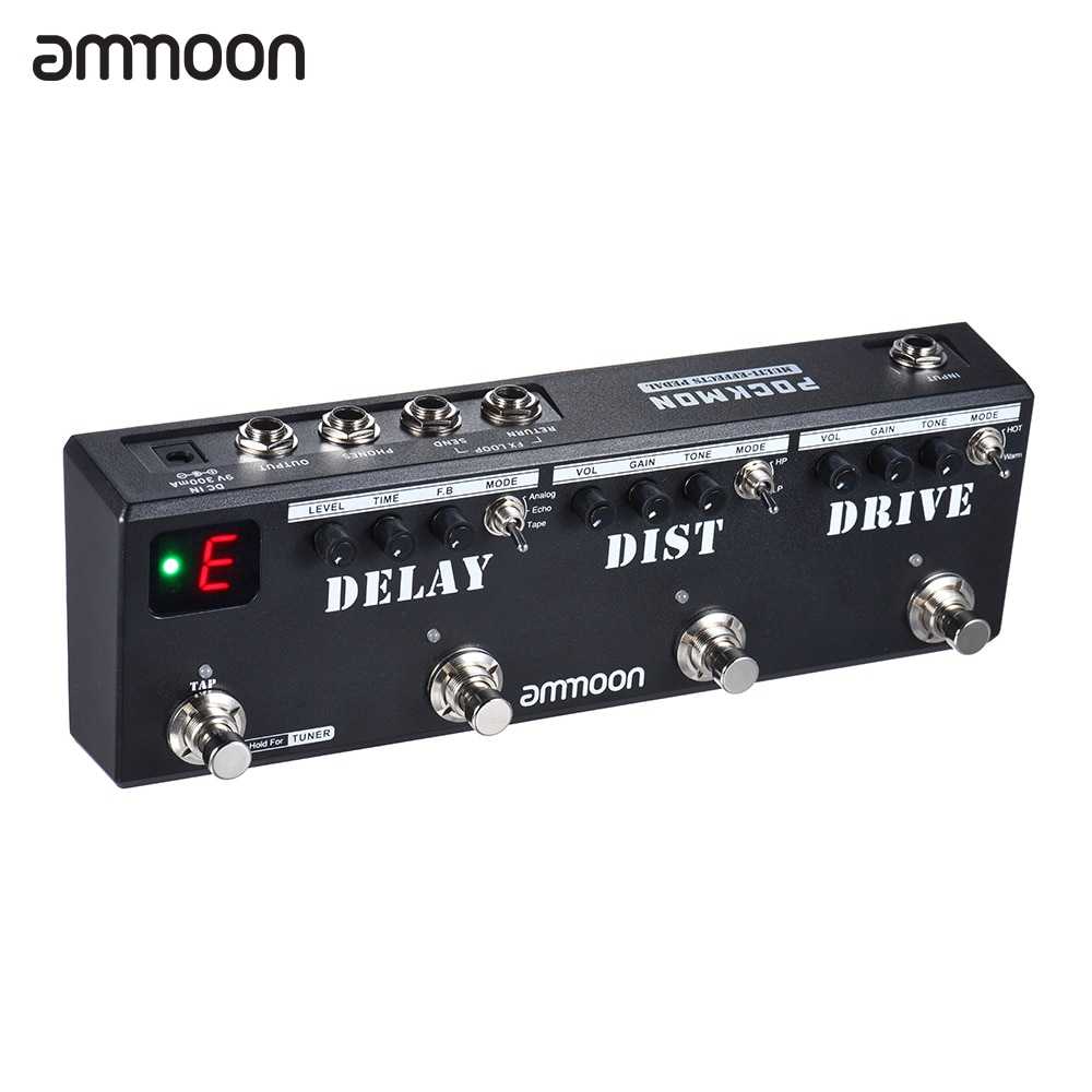Ammoon POCKMON Multi-Effects Pedal Strip Guitar Effects Pedal
