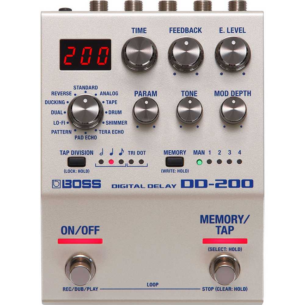 Boss DD200 200 Series Digital Delay Guitar Effects Pedal