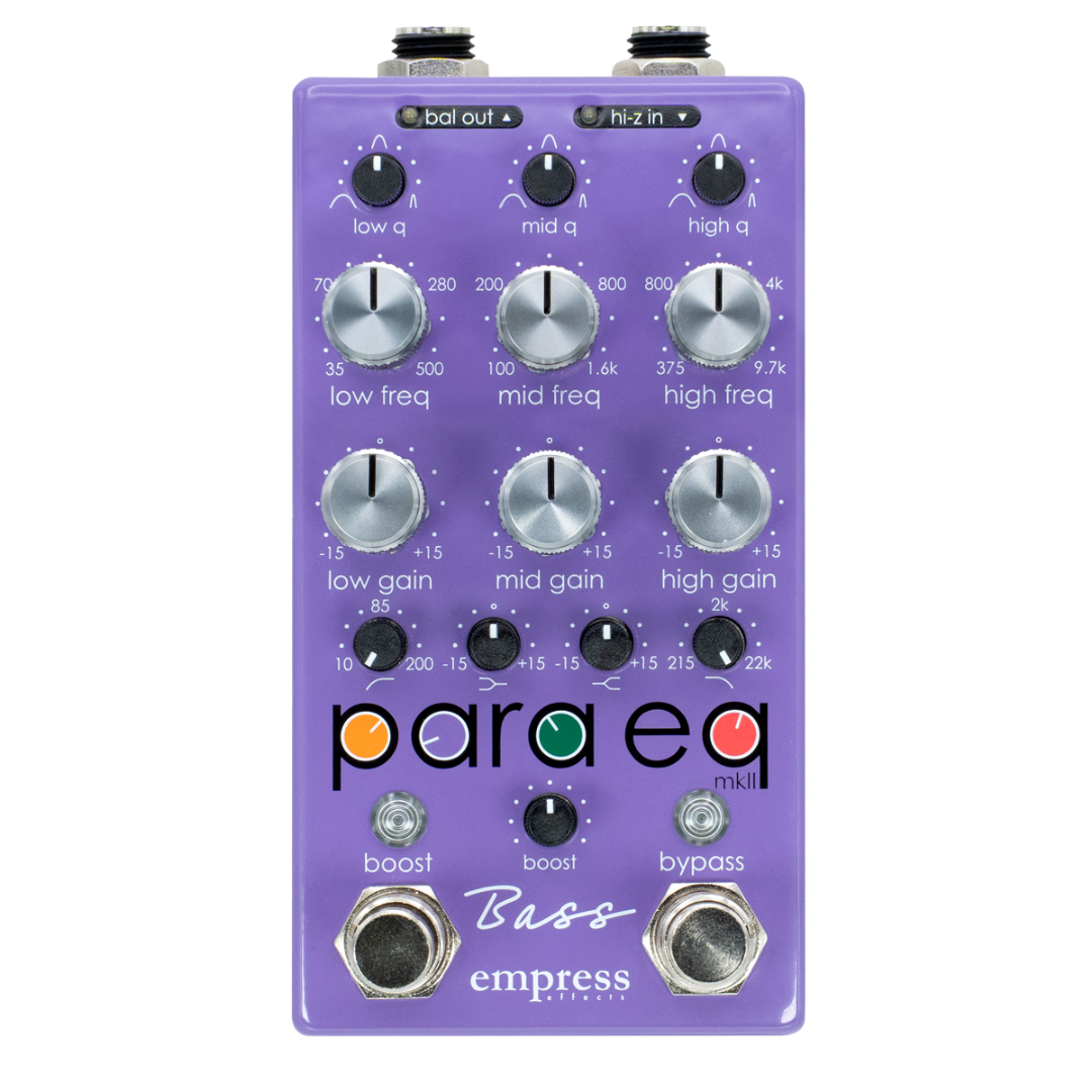 Empress Effects ParaEq Bass Effects Equalizer Pedal