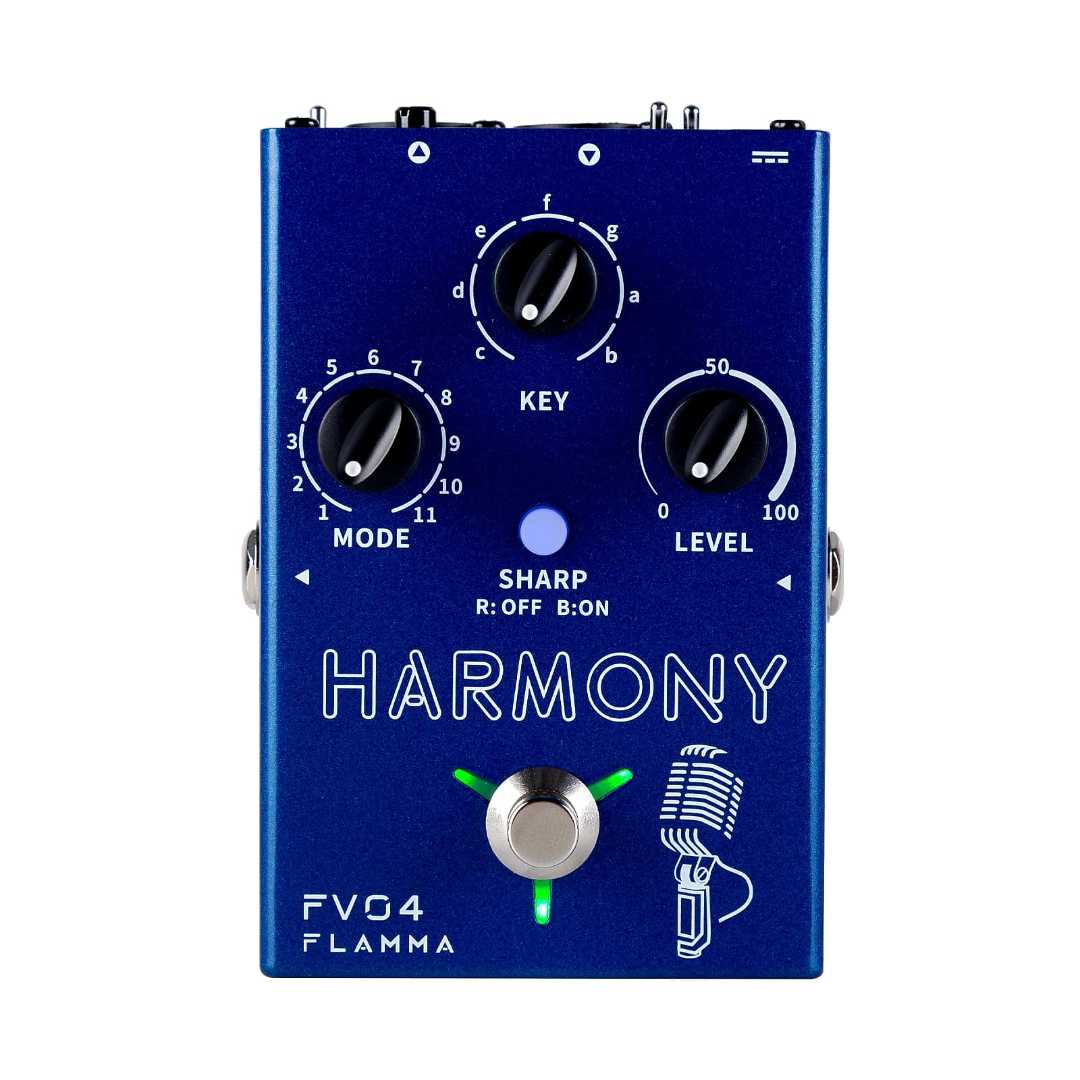 Flamma Innovation FV04 HARMONY Voice and Microphone Effects Pedal