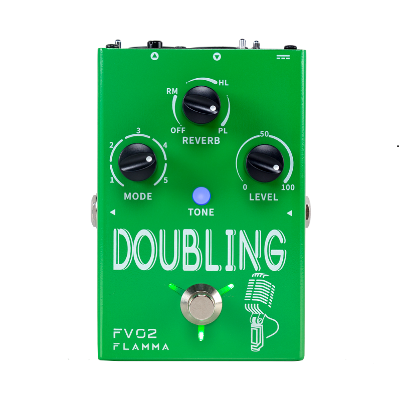 Flamma Innovation FV02 DOUBLING Voice and Microphone Effects Pedal