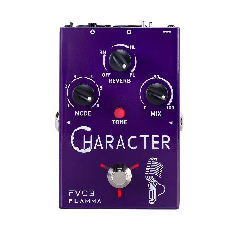 Flamma Innovation FV03 CHARACTER Voice and Microphone Effects Pedal