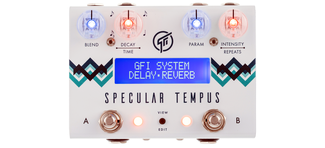 GFI System Specular Tempus Reverb and Delay Effects Pedal