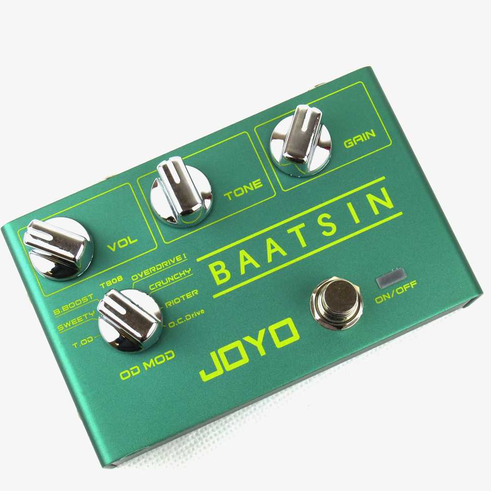 Joyo R-11 BAATSIN 8 Mode Overdrive and Distortion Guitar Effects Pedal