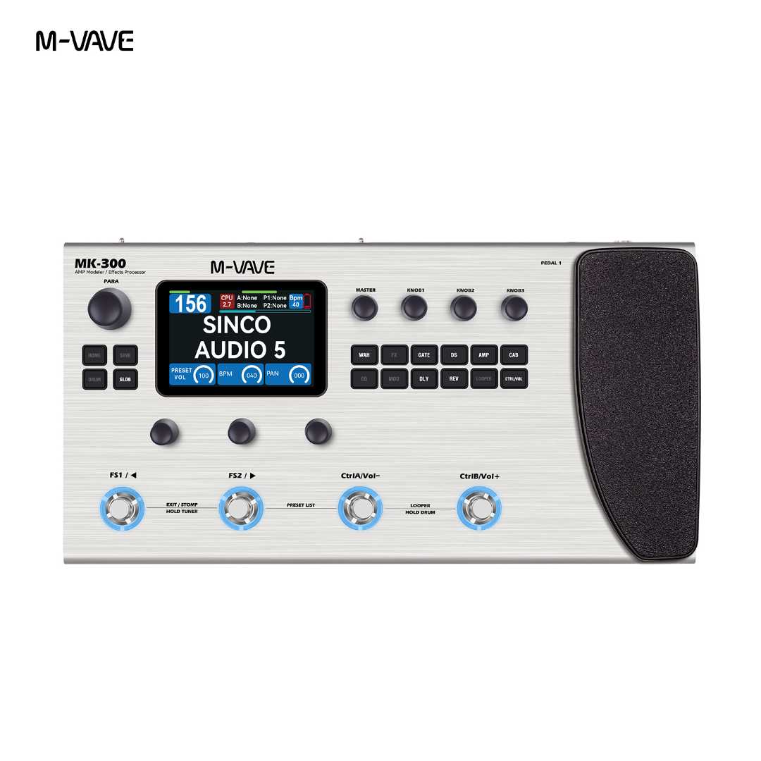 M-vave MK300 Multi Effects Pedal with Expression Pedal