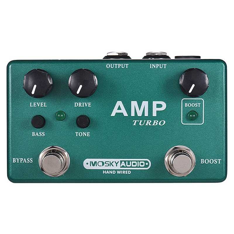 Mosky Amp Turbo Guitar Effect Pedal 2 In 1 Boost Overdrive Effects Pedal