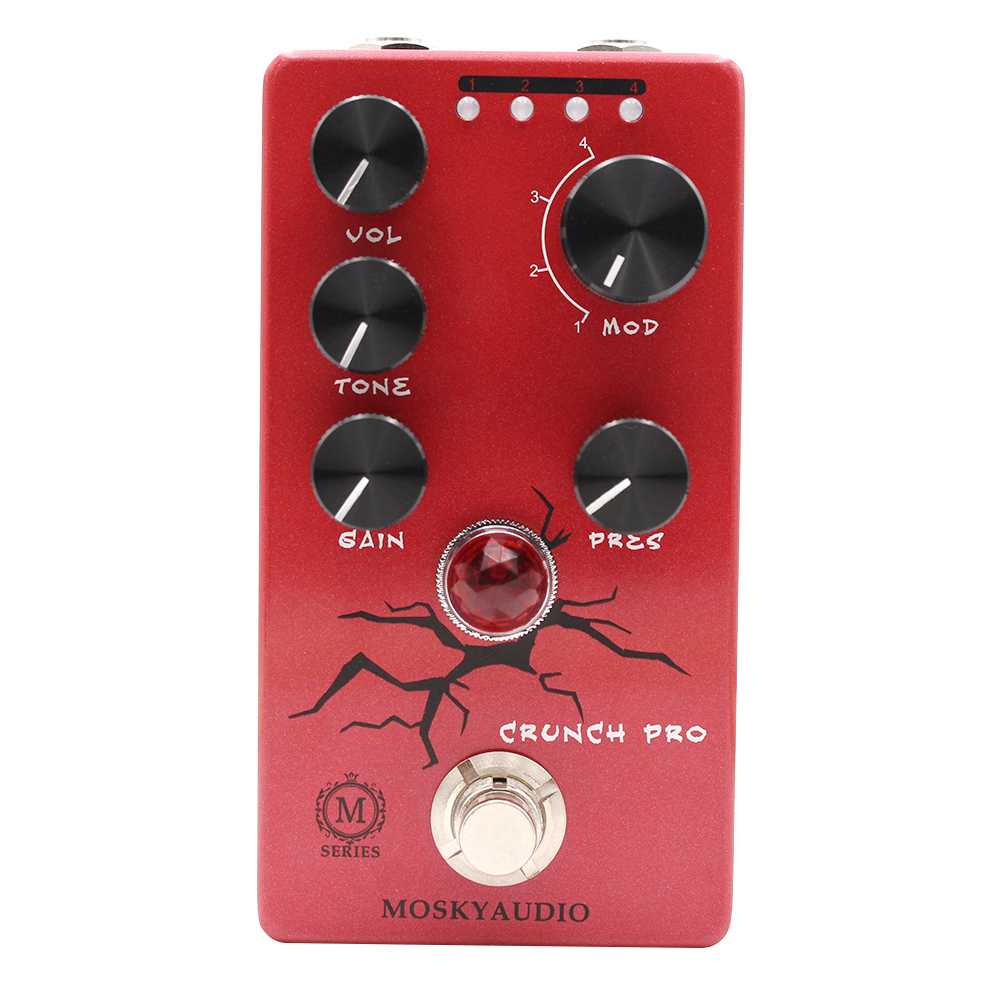 Mosky Audio Crunch Pro M-series Distortion Guitar Effect Pedal