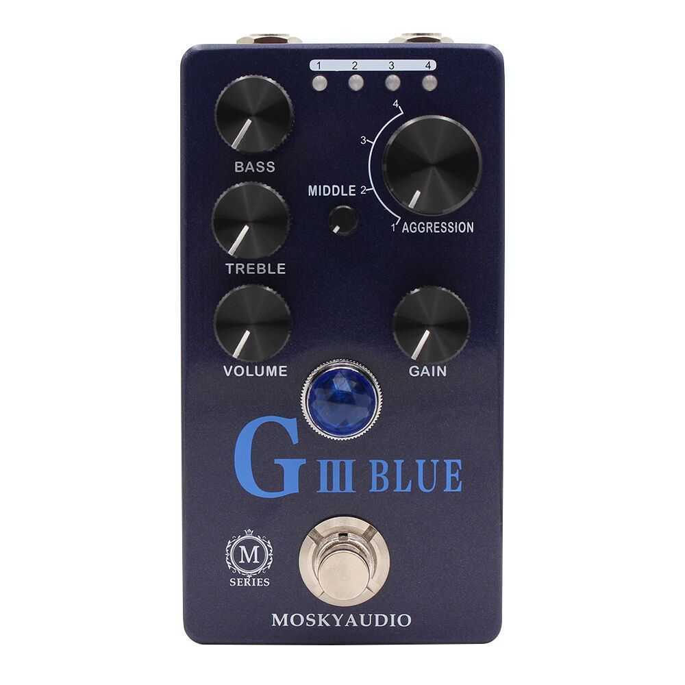 Mosky Audio G-III Blue M-series Distortion Guitar Effect Pedal