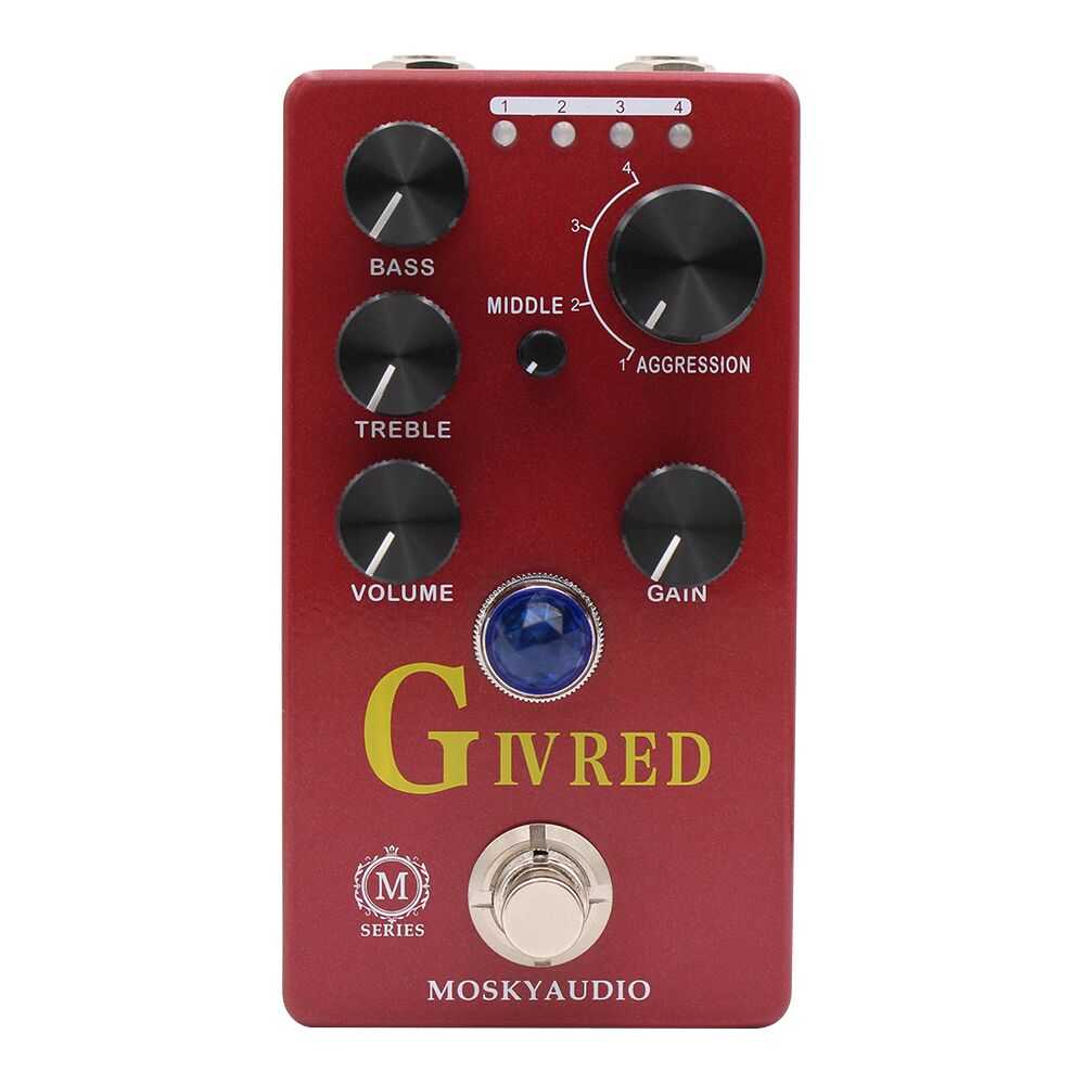 Mosky Audio G-IV Red M-series Distortion Guitar Effect Pedal