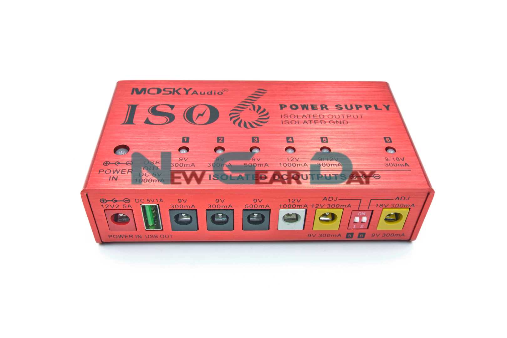 Mosky Audio ISO-6 Fully Isolated Power supply for Guitar Effects Pedals
