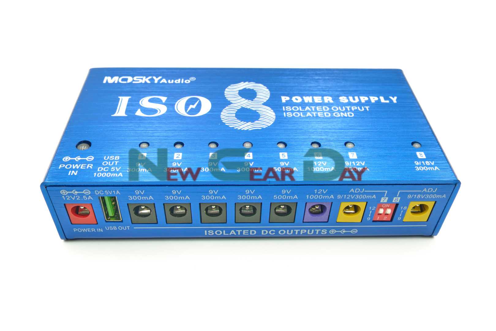 Mosky Audio ISO-8 Fully Isolated Power supply for Guitar Effects Pedals