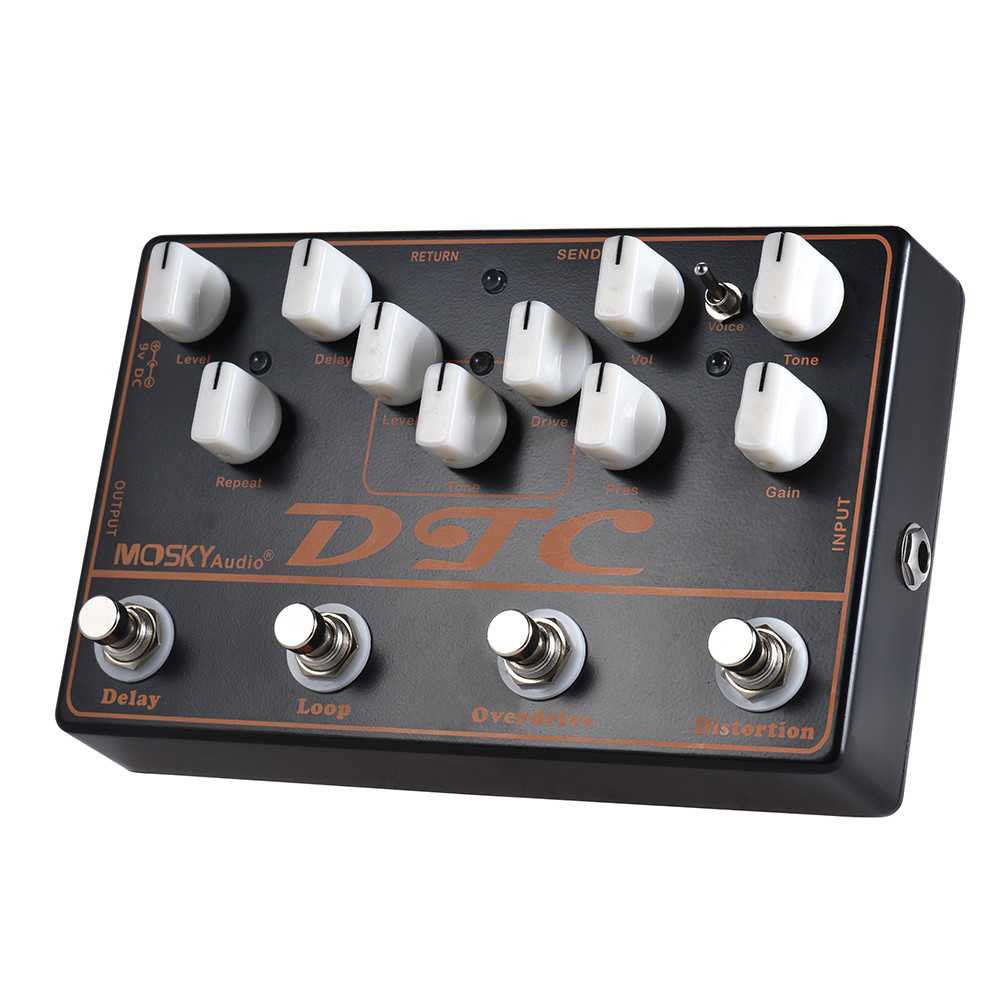 Mosky DTC 4 in 1 Guitar Effects Pedal