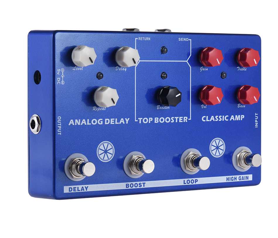 Mosky Tone Makestation 4 in 1 Guitar Effects Pedal