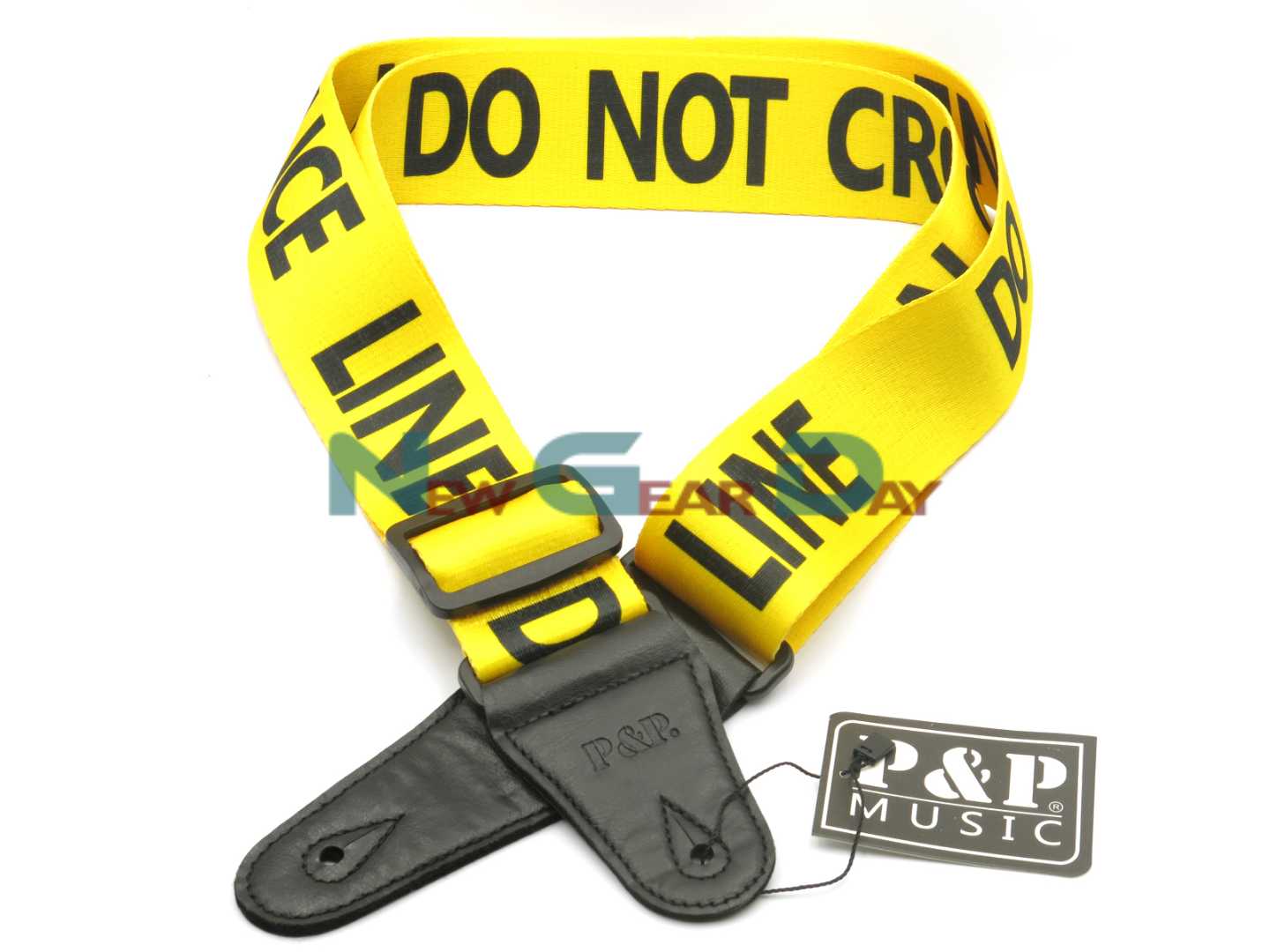 P&P S008-16 Police Line Do Not Cross Guitar Strap