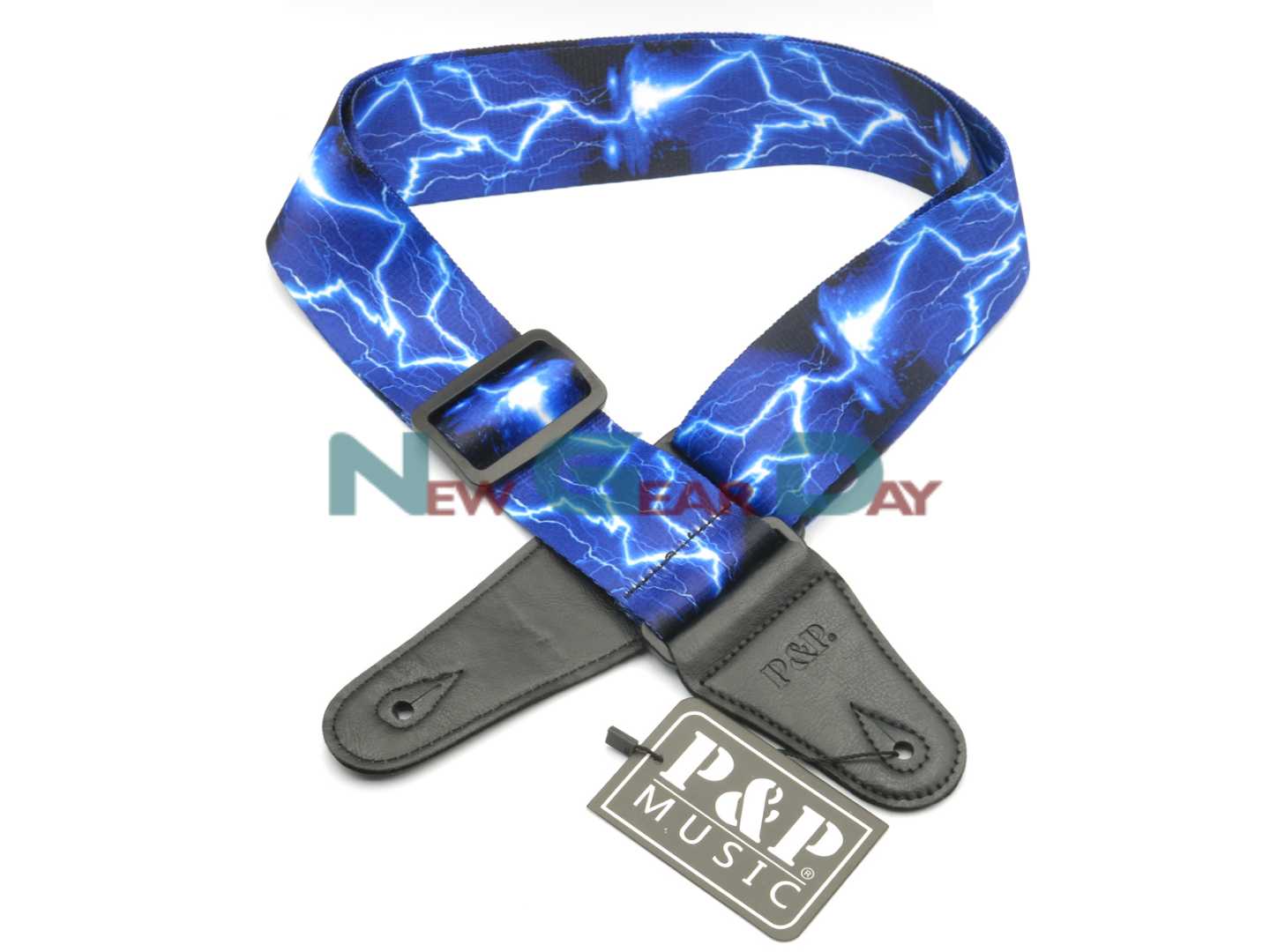P&P S008-51 Blue Lightning Guitar Strap