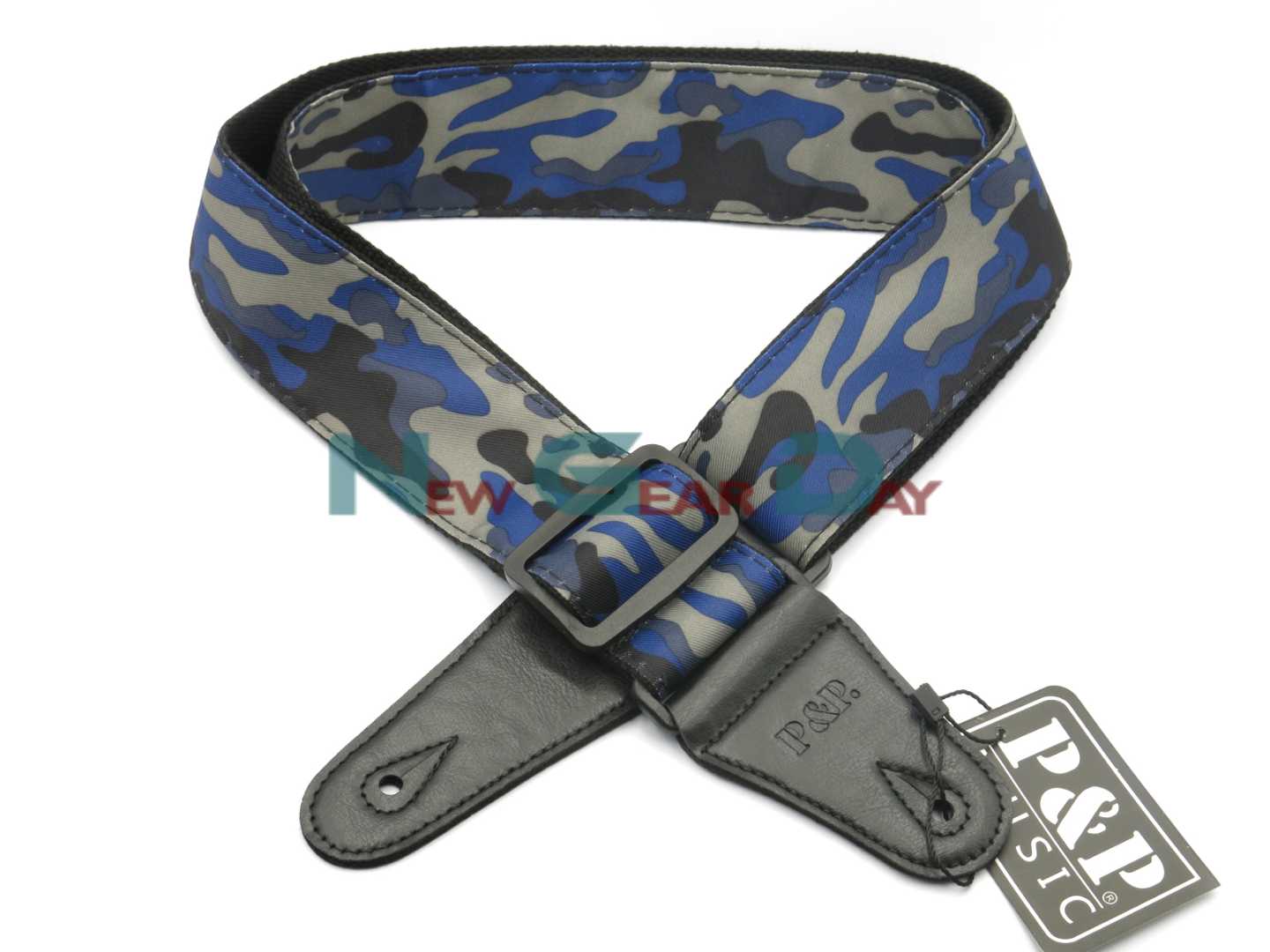 P&P S142-E Blue Camouflage Guitar Strap