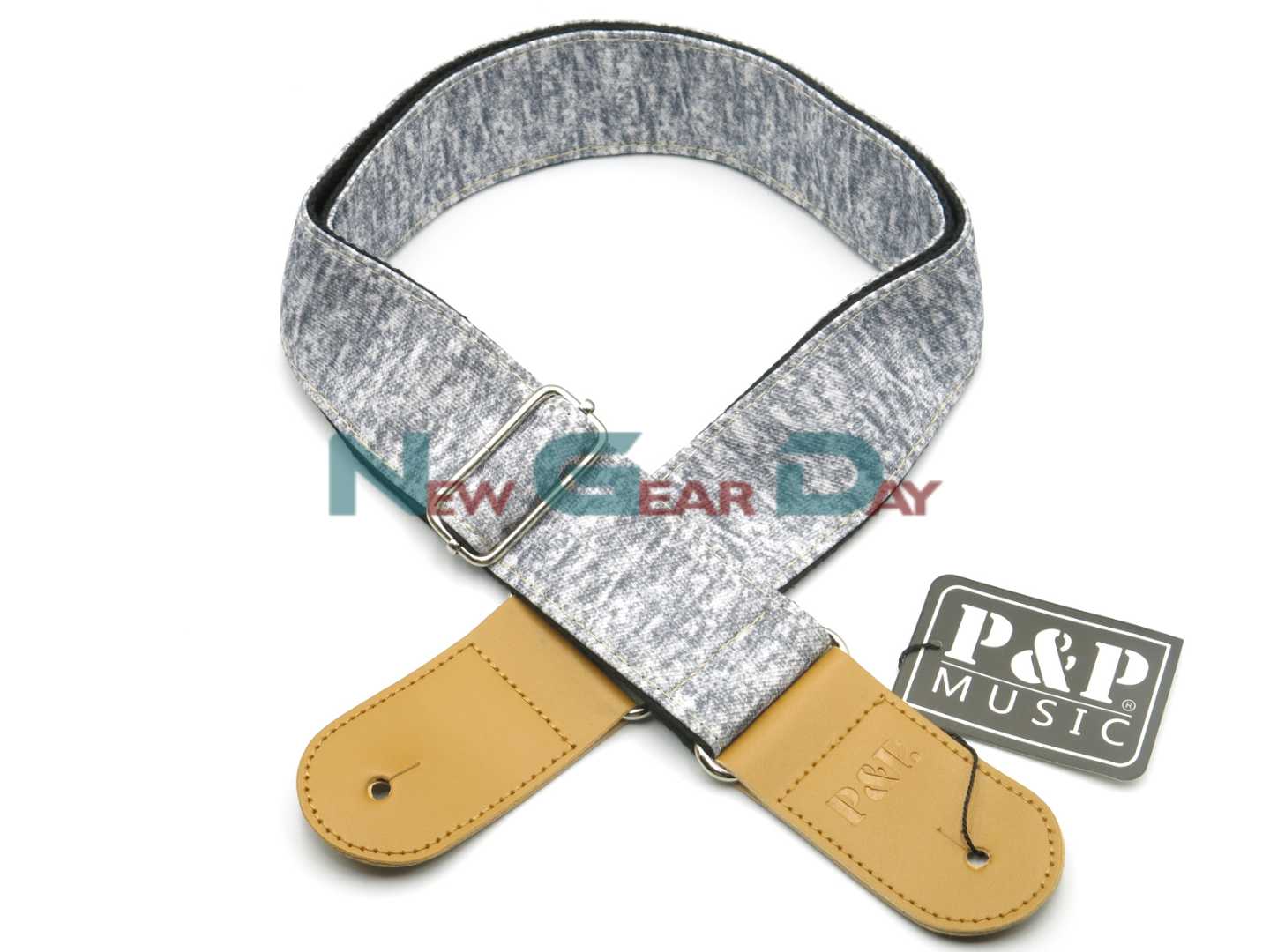 P&P S1677-C Silver Guitar Strap