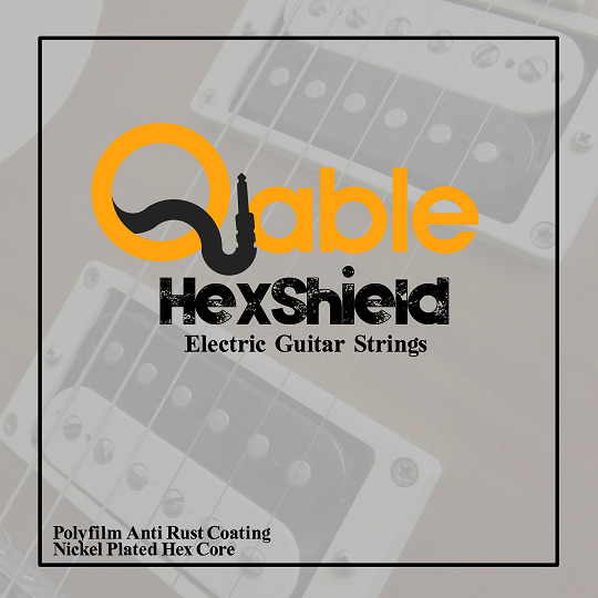 Qable HexShield Electric Anti Rust Coating Guitar Strings