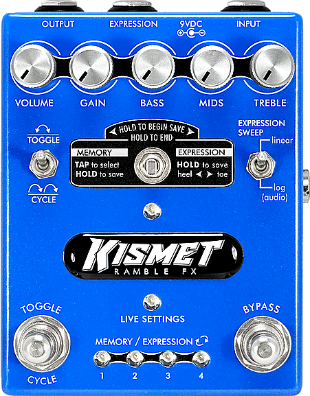 Ramble FX Kismet Overdrive/Distortion Effects Pedal