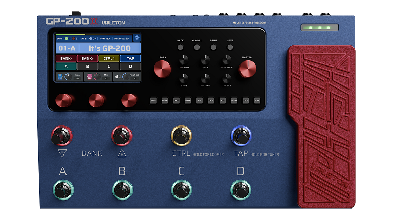 Valeton GP-200X 10th Anniversary Multi Effects Pedal with free Gigbag