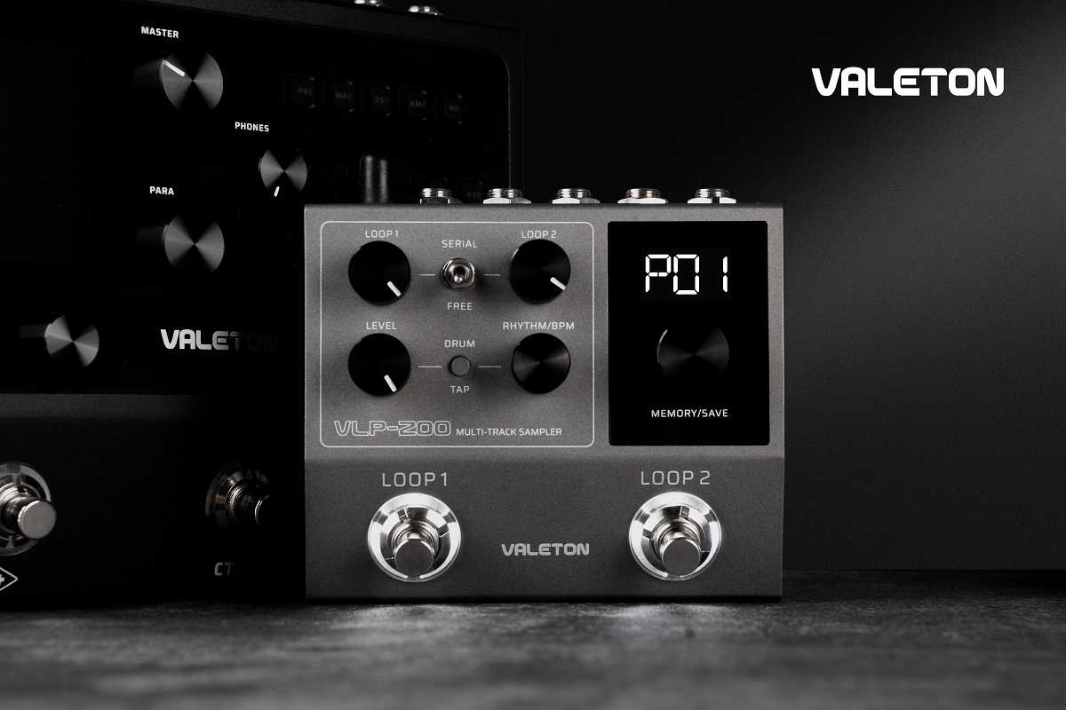 Valeton VLP-200 Multi-Track Sampler Dual Looper and Drum Machine