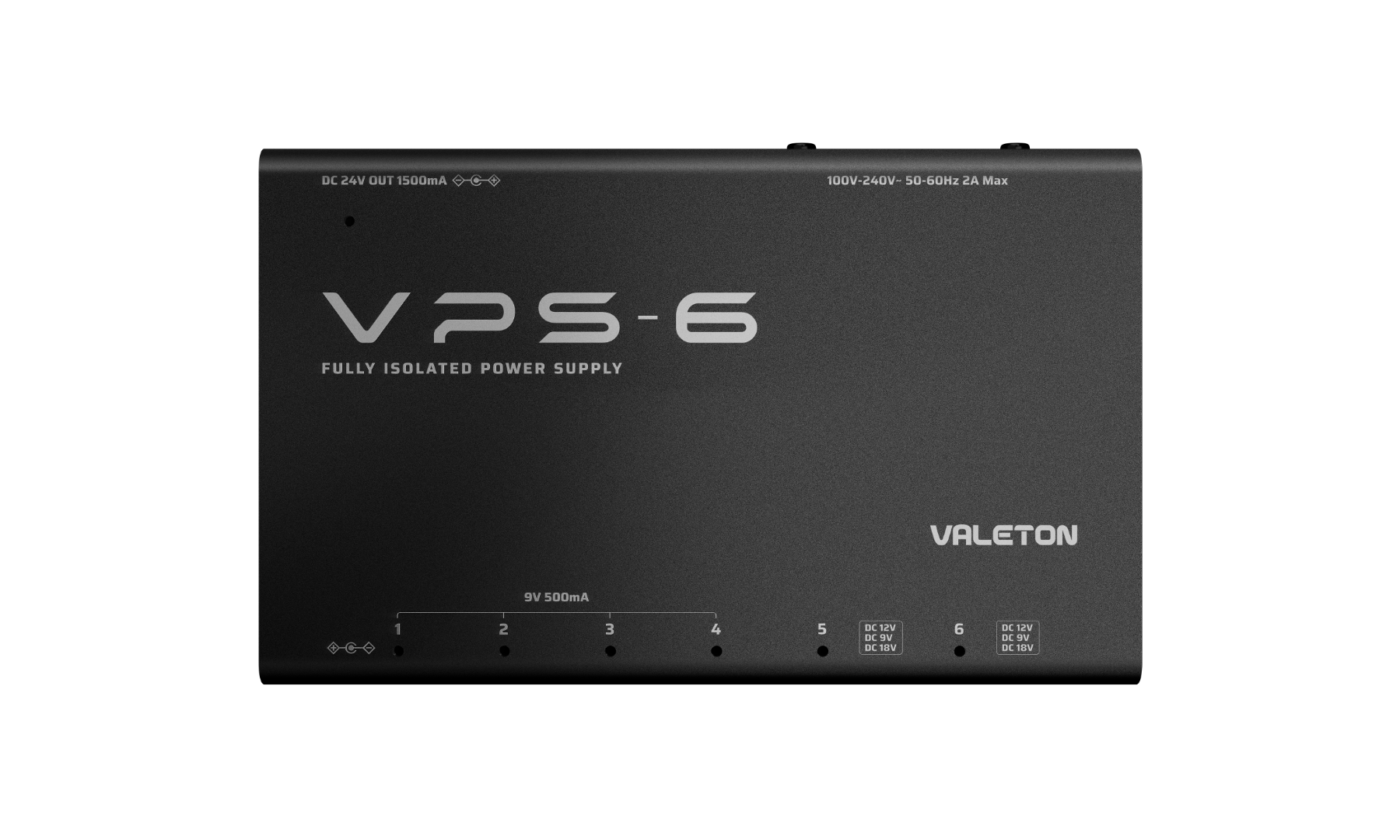 Valeton VPS-6 fully Isolated Power Supply for guitar effects pedals