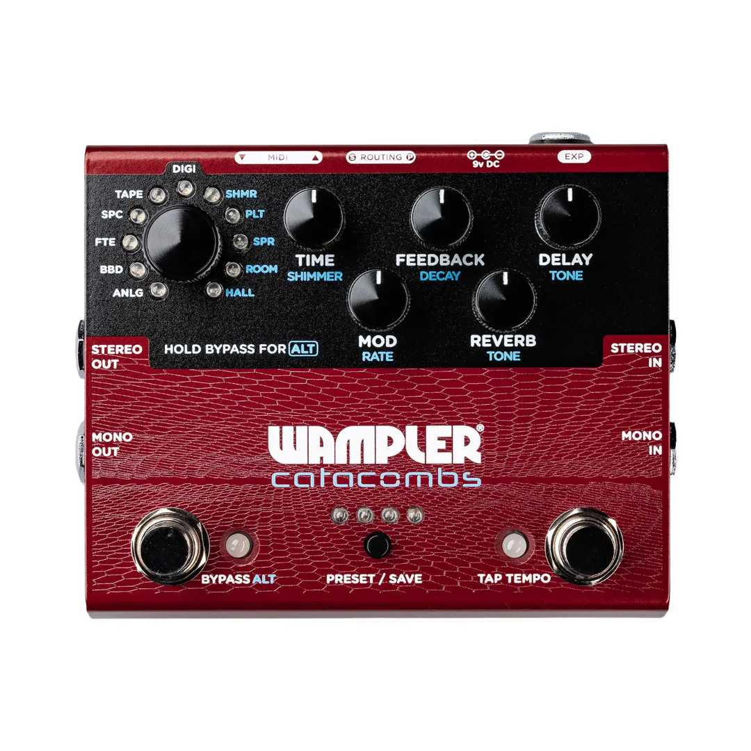 Wampler Catacombs Delay and Reverb guitar effects pedal