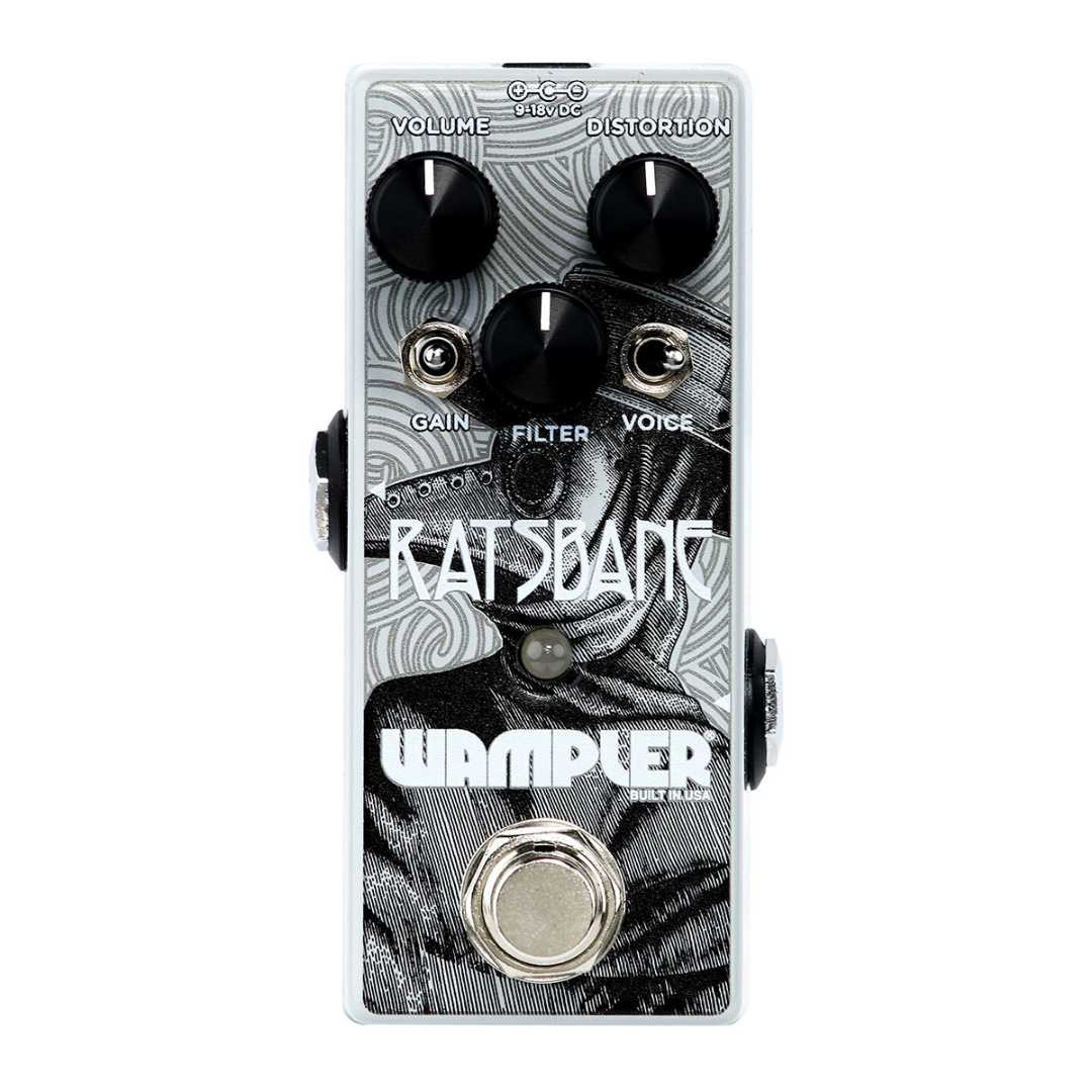 Wampler Ratsbane 9v-18v High Gain Distortion Pedal