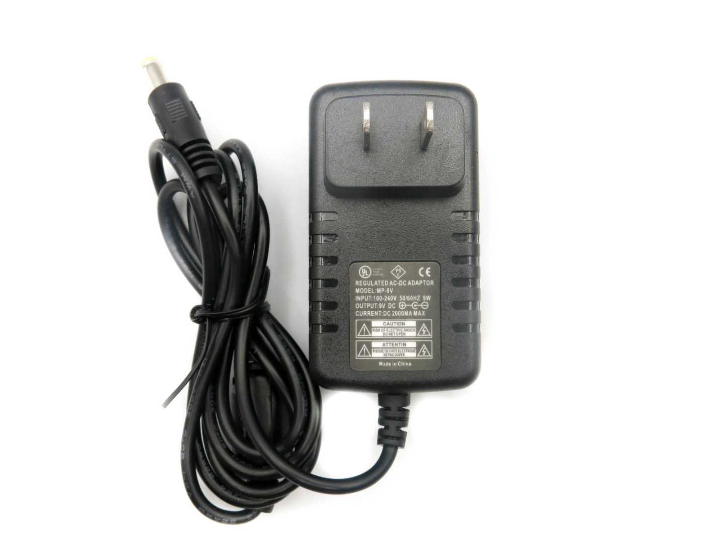 9V 2A Power Supply Adapter Converter for Guitar Bass Effect 100~240V Input US Plug