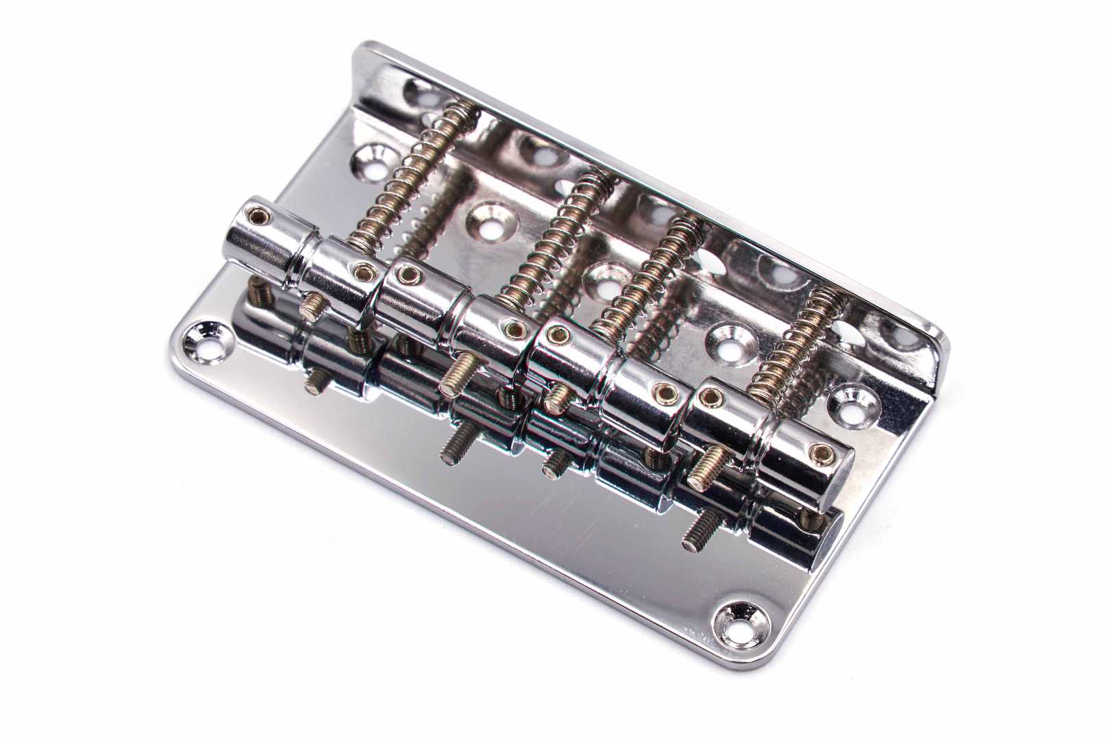 Brokk Classic Standard 4 String Bass Bridge - Chrome - Zinc Saddles