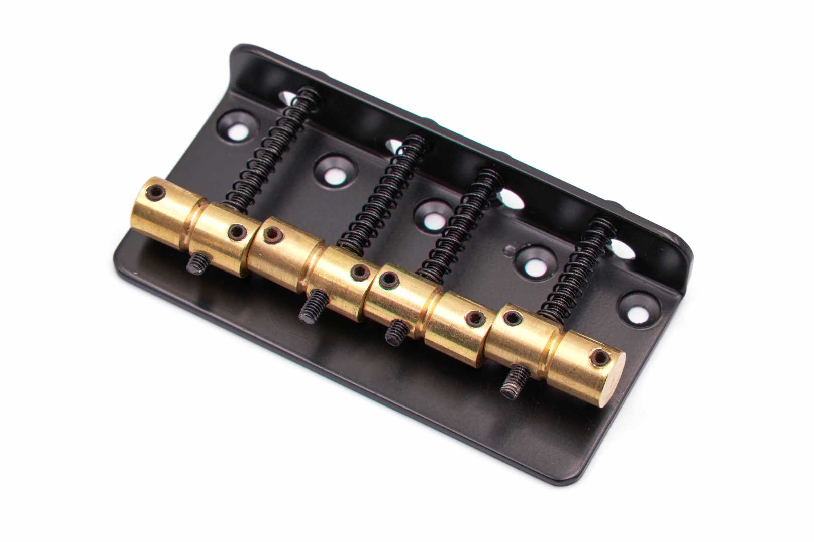 Brokk Classic Standard 4 String Bass Bridge - Matte Black - Brass Saddles