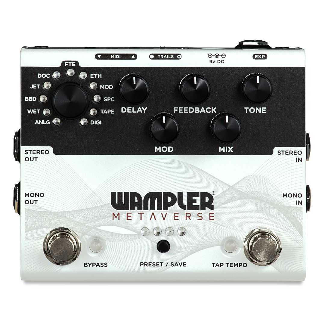 Wampler Metaverse Multi Effects Guitar Delay Pedal