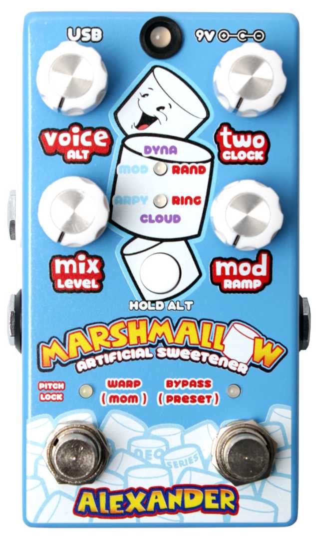 Alexander Pedals Marshmallow Pitch Shifter Guitar Effects Pedal